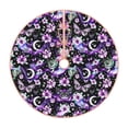 thumbnail image 1 of Fotbe Pink purple rainbow flower butterfly Pattern Christmas Tree Skirt, Tree Skirts Plush Christmas Decorations, Christmas Tree Skirts Xmas Decorations Holiday Party Decor-48", 1 of 6