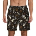 thumbnail image 1 of Fotbe Pirate Skulls Men’s Swim Trunks Quick Dry Swim Shorts Board Shorts with Mesh Lining-X-Large, 1 of 9