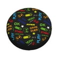 thumbnail image 1 of Fotbe Pixel Game Spare Tire Cover Thickening Universal Fit for Jeep, Trailer, RV, SUV, Truck, Tough Tire Wheel Soft Cover-17 inch, 1 of 1