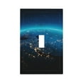 thumbnail image 1 of Fotbe Planet Earth Print Duplex Receptacle Wall Plate, 1-Gang 5.0" x3.0" Wall Outlet Covers, Dual Outlet Faceplates Covers, Color-matched Screws Included-Style T, 1 of 6