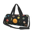 thumbnail image 1 of Fotbe Planets And Their Moons Pattern Foldable Sports Gym Bag with Wet Dry Pocket, Ultralight Travel Bag, Large Capacity Duffel Bag, Splash Proof Carry on Bag, Overnight Bag, Weekender Bag, 1 of 8