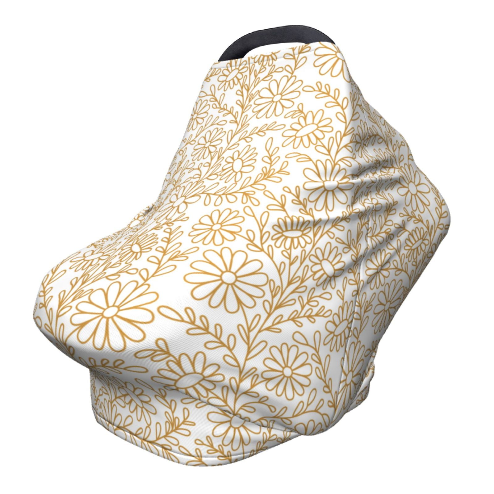 Fotbe Pattern Car Seat Covers for Babies, Nursing Breastfeeding Cover Carseat Canopy, Soft Stretchy Carrier Cover