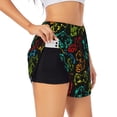 thumbnail image 1 of Fotbe Play Game Start Womens High Waist Running Shorts Athletic Workout Quick Dry Shorts for Women with Pockets Gym Yoga Summer Shorts-Small, 1 of 9