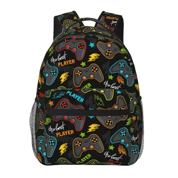Fotbe Play Game3 Pattern Casual Backpack for School, Travel, and Outdoor Activities - Durable, Lightweight, and Comfortable