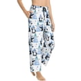 thumbnail image 1 of Fotbe Playful Penguins and Snowmen Women's Pajama Pants,Sleepwear Pants,Pj Bottoms Drawstring And Pockets-Large, 1 of 7