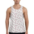 thumbnail image 1 of Fotbe Playing Rabbit Pattern Men's Quick Dry Workout Tank Top Gym Muscle Tee Fitness Bodybuilding Sleeveless T Shirt Breathable Workout Shirt-X-Large, 1 of 9