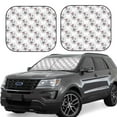 thumbnail image 1 of Fotbe Poodle Dog 2-Piece Car Windshield Sun Shade | Sun Blocker for Car Windshield | Foldable Automotive Interior Accessories for Sun Protection-Large, 1 of 7