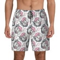 thumbnail image 1 of Fotbe Poodle Dog Men’s Swim Trunks Quick Dry Swim Shorts Board Shorts with Mesh Lining-XX-Large, 1 of 9