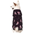 thumbnail image 1 of Fotbe Poodle Dog Print Small Dog Sweater Hoodies Pet Grey Hooded Soft Fleece Sweatshirts with Pocket Fall Winter Puppy Cat Sweaters Warm Clothes-XX-Large, 1 of 7