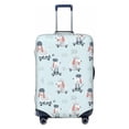 thumbnail image 1 of Fotbe Poodle Playing Skateboard Luggage Cover Protector,Suitcase Protector,Scratch and Dirt Resistant,Fits 18-32 Inch Luggage-Medium, 1 of 9