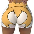 thumbnail image 1 of Fotbe Prince Corgi Dog Seamless Shorts, Womens Workout Shorts High Waist Stretch Booty Short for Gym/Yoga/Running/Biking-, 1 of 9