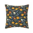 thumbnail image 1 of Fotbe Pumpkin Pattern Velvet Decorative Throw Pillow Covers with Elegant Piping, Soft Plush Cushion Cover for Sofa, Bed, Car, Office-18"x18", 1 of 8