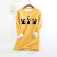 thumbnail image 1 of Women's Pullover With Print Comfortable Round Neck Winter Homewear Sweater Womens V Neck Thermal Tops Thermal Top And Bottom for Men Pack Womens Preowned Thermal Tops M Thermal Underwear Top Men Heavy, 1 of 3
