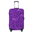 thumbnail image 1 of Fotbe Purple Glitter Luggage Cover Protector,Suitcase Protector,Scratch and Dirt Resistant,Fits 18-32 Inch Luggage-Small, 1 of 9