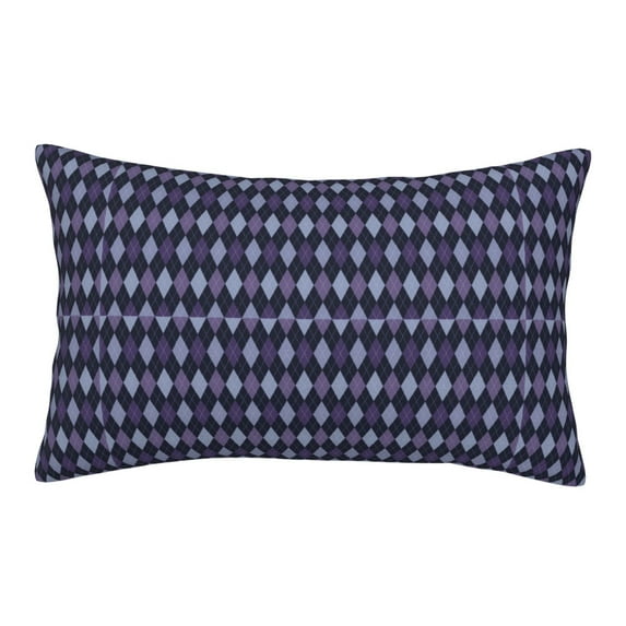 Fotbe Purple and Blue Squares Pillow Cases - Envelope Closure - Luxury, Extra Soft, Cooling Pillow Covers - Wrinkle, Fade, Stain Resistant-16"x24"