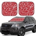 thumbnail image 1 of Fotbe Question Marks1 2-Piece Car Windshield Sun Shade | Sun Blocker for Car Windshield | Foldable Automotive Interior Accessories for Sun Protection-Medium, 1 of 7