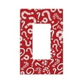 thumbnail image 1 of Fotbe Question Marks1 Print Duplex Receptacle Wall Plate, 1-Gang 5.0" x3.0" Wall Outlet Covers, Dual Outlet Faceplates Covers, Color-matched Screws Included-Style U, 1 of 6