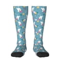thumbnail image 1 of Fotbe Rabbit And Balloon print Women's Men's Novelty Crew Socks Cotton Socks Knee High Socks for Walking,Running,Nurses,Pregnancy, 1 of 8