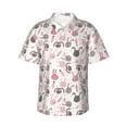 thumbnail image 1 of Fotbe Rabbit And Carrot Hawaiian Shirt for Men Unisex Summer Beach Casual Short Sleeve Cotton Linen Button Down Shirts-Small, 1 of 9