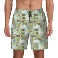 thumbnail image 1 of Fotbe Rabbit And Carrot Men’s Swim Trunks Quick Dry Swim Shorts Board Shorts with Mesh Lining-XX-Large, 1 of 9