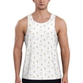 thumbnail image 1 of Fotbe Rabbit And Carrot Pattern Men's Quick Dry Workout Tank Top Gym Muscle Tee Fitness Bodybuilding Sleeveless T Shirt Breathable Workout Shirt-, 1 of 9