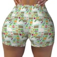 thumbnail image 1 of Fotbe Rabbit And Carrot Seamless Shorts, Womens Workout Shorts High Waist Stretch Booty Short for Gym/Yoga/Running/Biking-Small, 1 of 9