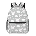 thumbnail image 1 of Fotbe Rabbit And Cloud Pattern Casual Backpack for School, Travel, and Outdoor Activities - Durable, Lightweight, and Comfortable, 1 of 5