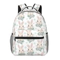 thumbnail image 1 of Fotbe Rabbit And Flower Pattern Casual Backpack for School, Travel, and Outdoor Activities - Durable, Lightweight, and Comfortable, 1 of 5