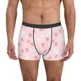 thumbnail image 1 of Fotbe Rabbit And Peach Men’s Total Support Pouch Boxer Briefs, X-Temp Cooling, Moisture-Wicking Underwear, Regular, Long-leg and Trunk-XX-Large, 1 of 6