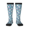 thumbnail image 1 of Fotbe Rabbit And Rainbow print Women's Men's Novelty Crew Socks Cotton Socks Knee High Socks for Walking,Running,Nurses,Pregnancy, 1 of 9