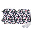 thumbnail image 1 of Fotbe Rabbit And Rose Car Windshield Sunshade | Sun Visor Protector Front Window Shade, Keeps Out UV Rays, Keeps Your Vehicle Cool-Small, 1 of 7