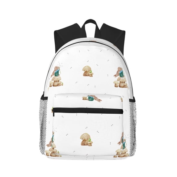 Fotbe Rabbit Blowing Dandelions Lightweight Casual Laptop Backpack for Men and Women, Daily use Waterproof backpack, Backpack for College