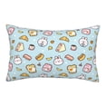 thumbnail image 1 of Fotbe Rabbit Burger Coffee Pillow Cases - Envelope Closure - Luxury, Extra Soft, Cooling Pillow Covers - Wrinkle, Fade, Stain Resistant-14"x20", 1 of 8