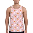 thumbnail image 1 of Fotbe Rabbit And Carrot Pattern Men's Quick Dry Workout Tank Top Gym Muscle Tee Fitness Bodybuilding Sleeveless T Shirt Breathable Workout Shirt-X-Large, 1 of 9