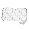 thumbnail image 1 of Fotbe Rabbit Eating Car Windshield Sunshade | Sun Visor Protector Front Window Shade, Keeps Out UV Rays, Keeps Your Vehicle Cool-Small, 1 of 7