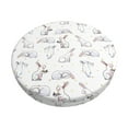 thumbnail image 1 of Fotbe Rabbit Eating Stool Covers Round,Waterproof Round Bar Stool Covers Bar Chair Covers Washable Stool Cushion Slipcover for 12-14 Inch Chair-14 inch, 1 of 7