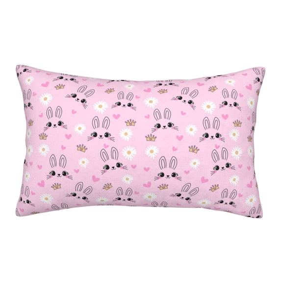 Fotbe Rabbit Face Pillow Cases - Envelope Closure - Luxury, Extra Soft, Cooling Pillow Covers - Wrinkle, Fade, Stain Resistant-16"x24"