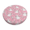 thumbnail image 1 of Fotbe Rabbit And Flower Stool Covers Round,Waterproof Round Bar Stool Covers Bar Chair Covers Washable Stool Cushion Slipcover for 12-14 Inch Chair-13 inch, 1 of 7