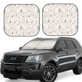 thumbnail image 1 of Fotbe Rabbit Forest 2-Piece Car Windshield Sun Shade | Sun Blocker for Car Windshield | Foldable Automotive Interior Accessories for Sun Protection-Medium, 1 of 7