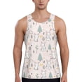 thumbnail image 1 of Fotbe Rabbit Forest Pattern Men's Quick Dry Workout Tank Top Gym Muscle Tee Fitness Bodybuilding Sleeveless T Shirt Breathable Workout Shirt-Small, 1 of 9