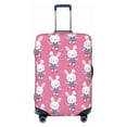 thumbnail image 1 of Fotbe Rabbit Holding Flowers Luggage Cover Protector,Suitcase Protector,Scratch and Dirt Resistant,Fits 18-32 Inch Luggage-X-Large, 1 of 9