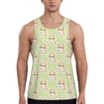 thumbnail image 1 of Fotbe Rabbit With Tie Pattern Men's Quick Dry Workout Tank Top Gym Muscle Tee Fitness Bodybuilding Sleeveless T Shirt Breathable Workout Shirt-XX-Large, 1 of 9