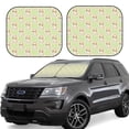 thumbnail image 1 of Fotbe Rabbit With Tie 2-Piece Car Windshield Sun Shade | Sun Blocker for Car Windshield | Foldable Automotive Interior Accessories for Sun Protection-Medium, 1 of 7