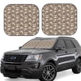 thumbnail image 1 of Fotbe Raccoon 2-Piece Car Windshield Sun Shade | Sun Blocker for Car Windshield | Foldable Automotive Interior Accessories for Sun Protection-Large, 1 of 7