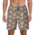 thumbnail image 1 of Fotbe Raccoon Men’s Swim Trunks Quick Dry Swim Shorts Board Shorts with Mesh Lining-Small, 1 of 9