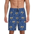 thumbnail image 1 of Fotbe Raccoon blue point Pajama Shorts for Men, Men's Pajama Bottoms, Sleepwear,Short Pajama Pants-XX-Large, 1 of 9