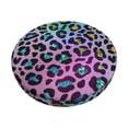 thumbnail image 1 of Fotbe Rainbow Animal Skin Stool Covers Round,Waterproof Round Bar Stool Covers Bar Chair Covers Washable Stool Cushion Slipcover for 12-14 Inch Chair-13 inch, 1 of 7