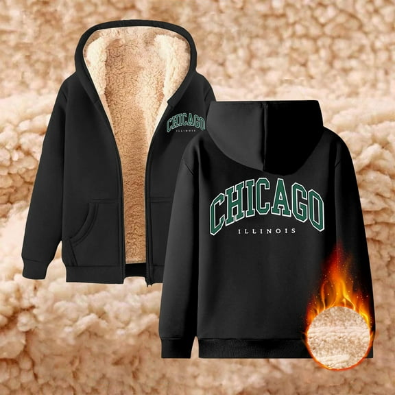 Men's And Women's Sports Winter Casual Same Style Autumn And Winter Fashion Same Style Casual Printed Sports Winter Coat With Zipper Hooded Sweatshirt With Pocket Long Sweatshirts Leggings Women's Zip