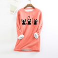 thumbnail image 1 of Women's Pullover With Print Comfortable Round Neck Winter Homewear Sweater Womens V Neck Thermal Tops Thermal Top And Bottom for Men Pack Womens Preowned Thermal Tops M Thermal Underwear Top Men Heavy, 1 of 3