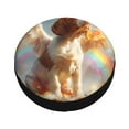 thumbnail image 1 of Fotbe Rainbow English Cocker Spaniel Spare Tire Cover Thickening Universal Fit for Jeep, Trailer, RV, SUV, Truck, Tough Tire Wheel Soft Cover-16 inch, 1 of 8